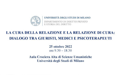 La cura della relazione e la relazione di cura: dialogo tra giuristi, medici e psicoterapeuti