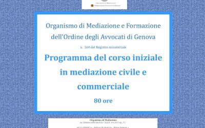 Lezione “La mediazione trasformativa” al corso per mediatori civili e commerciali